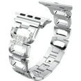 thumbnail image 2 of KOMI Compatible with Apple Watch 45mm 41mm Band -Metal Stainless Steel with Crystal Diamond Watch Band Replacement Strap for iWatch Series 8/7/6/SE/5/4/3/2/1, 2 of 7