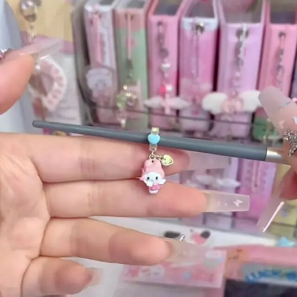 Hello Kitty My Melody Sanrio Kawaii Cartoon Cute Diy Bracelet Beads Cherub Series Anime Plush Toys for Girls Birthday Gift