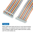 thumbnail image 4 of IDC Rainbow Wire Flat Ribbon Cable 2.54mm Pitch 30 Pin FC Dual Female Gray Connector for DIY Experiment 4 Ft Length 1 Pcs, 4 of 5