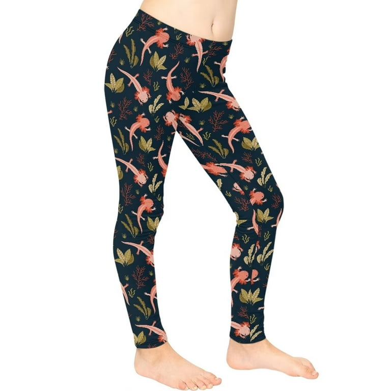 FKELYI Strawberry Cream Kids Legging Size 10-11 Years Lightweight School  Yoga Pants High Waisted Yummy Control Elastic Home Girls Tights Kawaii