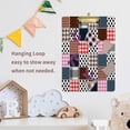 thumbnail image 6 of FMSHPON Geometric Patcwork Clipboard Hardboard Wood Nursing Clip Board and Pull for Standard A4 Letter 13x9 inches, 6 of 7