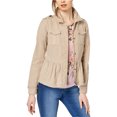 thumbnail image 1 of Chaqueta Peplum maison Jules para Mujer Beige XXL, 1 of 1