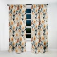 thumbnail image 5 of Designart "Carnation Floral Elegance In Coral And Beige I" Floral Curtain Single Panel, 5 of 6
