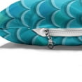 thumbnail image 4 of Abstract Pet Bed, Continuous Minimalist Fish Scale Green Blue Tones Illustration, Chew Resistant Pad for Dogs and Cats Cushion with Removable Cover, 24" x 39", Dark Seafoam Sea Blue, by Ambesonne, 4 of 4