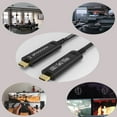 thumbnail image 2 of phoossno USB C to C Fiber Optical Cable USB 3.1 Type C Cable 10Gbps 33FT Compatible with Microsoft Azure Logitech Camera Aver &Vaddio & Barco ClickShare Touch Screen, 2 of 6