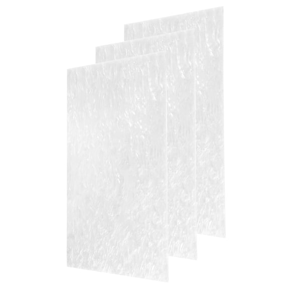 Uxcell 3 PCS Glitter Pearl Acrylic Sheet,12" x 8" x 1/8" Pearlescent Cast Pmma Plastic Sheets for DIY Art Crafting,White