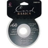 Cord Basics Nylon Beading Cord 60lb 300'-White, Pk 6, Cousin
