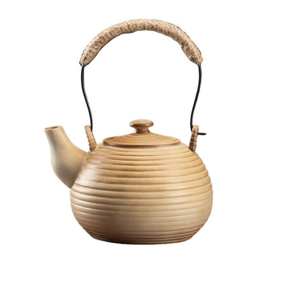 Tea maker, vintage ceramic teapot, ceramic teapot with handle, Japanese-style teapot, tea maker for boiling hot water, for office and home