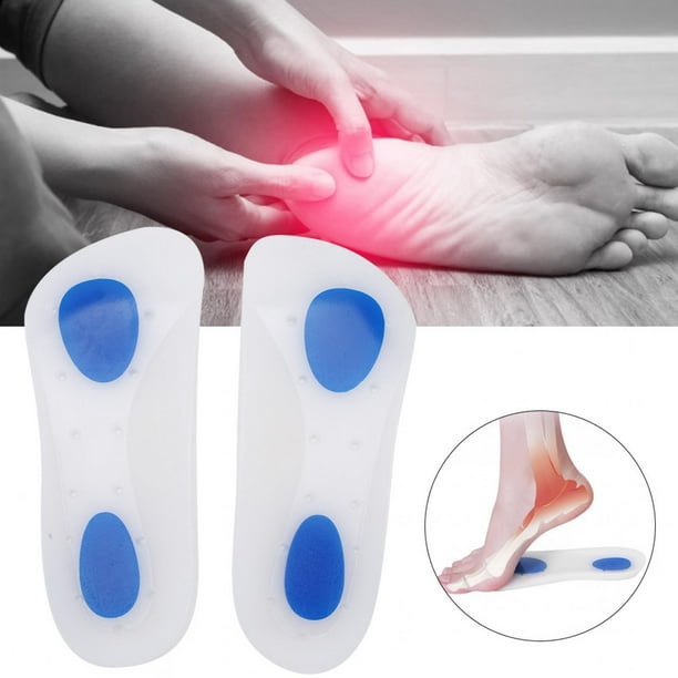 Plantilla, Plantilla Ortopédica De Pie Plano De Silicona, Absorción De Impactos Amigable Con La Piel Para Botas De Trabajo, Caminar, Correr Y Zapatos Casuales Hombres, Mujer, Ccdes Oro