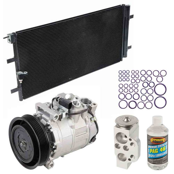 For Audi A7 Quattro 2012-2015 A/C Kit w/ AC Compressor Condenser & Drier - BuyAutoParts