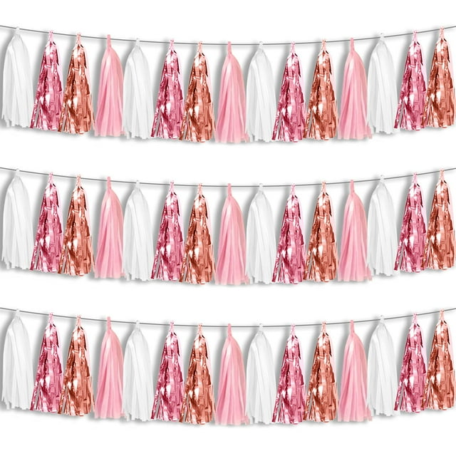 Guirnalda Metálica de Flecos con Borlas Hysilla 45 Borlas