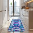 thumbnail image 4 of Purple Ethnic Mandala Pattern Kitchen Rug Mat,Kitchen Runner Rugs Non Skid Washable,Decorative Kitchen Floor Mats for Kitchen,Sink,Laundry,17"x47.2", 4 of 7
