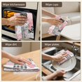 thumbnail image 6 of 2 Pcs Pioneer Flower Floral Print Pattern Kitchen Towels, Funny Microfiber Dish Towel Set, 18" X 26" Tea Towels, 6 of 6