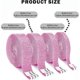 thumbnail image 2 of 4 pieces pink rhinestone ribbon decals, crystal rhinestone diamond stickers., 2 of 5