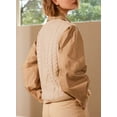 thumbnail image 6 of DOKOTOO Women's Khaki Cable Knit Sweater Vest Sleeveless Pullover Top US 12-14(L), 6 of 11