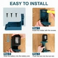 thumbnail image 4 of 2 in 1 Battery Storage Rack Tool Holder Battery Holder Case for Makita 18v Battery Tool For Dewalt Milwaukee Battery Tool Pylons, 4 of 8