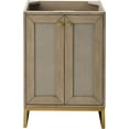 thumbnail image 2 of James Martin Vanities Chianti 24" Single Vanity Cabinet, Mineral Grey, Radiant Gold, 2 of 4