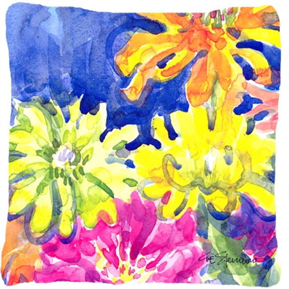 Carolines Treasures  Flower Decorative Indoor & Outdoor Fabric Pillow