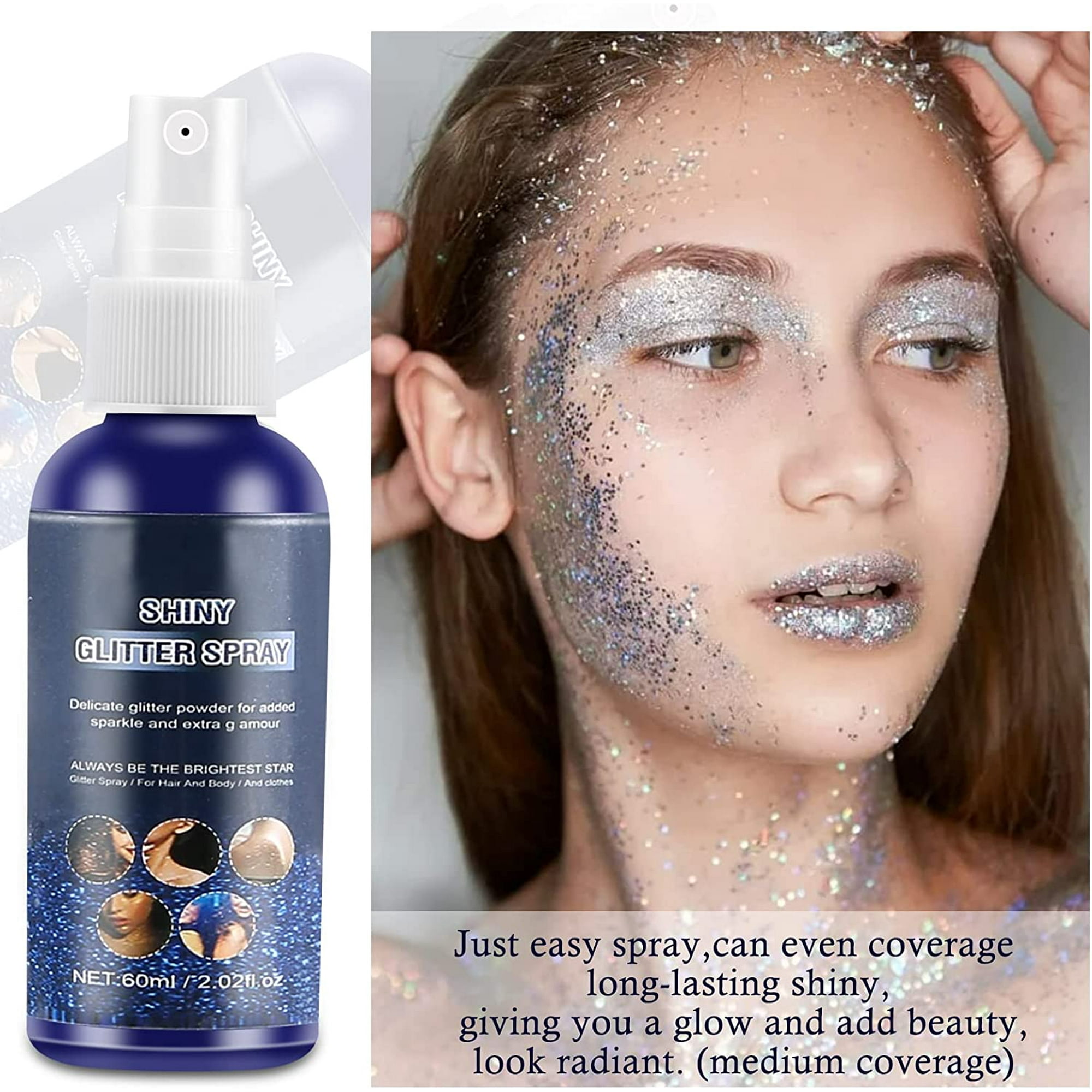 GL-Turelifes Surligneur Poudre Libre Spray Paillettes Poudre Spray Scintillant Poudre étincelante Spray De Maquillage Pour Cheveux Visage Corps Cosmétique (#3