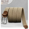 thumbnail image 2 of Men's Golf Belt-Braided Woven Stretch Belt for Gift Men Casual Jeans Sports Work 1 3/8", 2 of 9