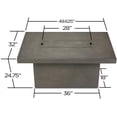 thumbnail image 6 of Real Flame Ventura 50" Rectangle Propane or Natural Gas Fire Pit Table With Hidden LP Tank in Glacier Gray, 6 of 6