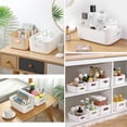 thumbnail image 4 of Contenedores de almacenamiento de plástico con cómodas asas portátiles, material PP de alta calidad, inodoro y no tóxico, apilables, ahorran espacio, colores elegantes y con estilo para soluciones de, 4 of 5