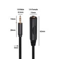 thumbnail image 3 of Adaptador de audio estéreo de cobre puro de 1/8'' (3,5 mm) macho a 1/4'' (6,35 mm) hembra 3 metros, 3 of 7
