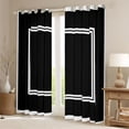 thumbnail image 2 of Homewish Black White Stripes Black Out Curtains for Men, Abstract Ombre Line Curtains Pack of 2 (42x63 Each), Simple Fashion Style Bedroom Curtains, Window Curtains Decor, 2 of 6