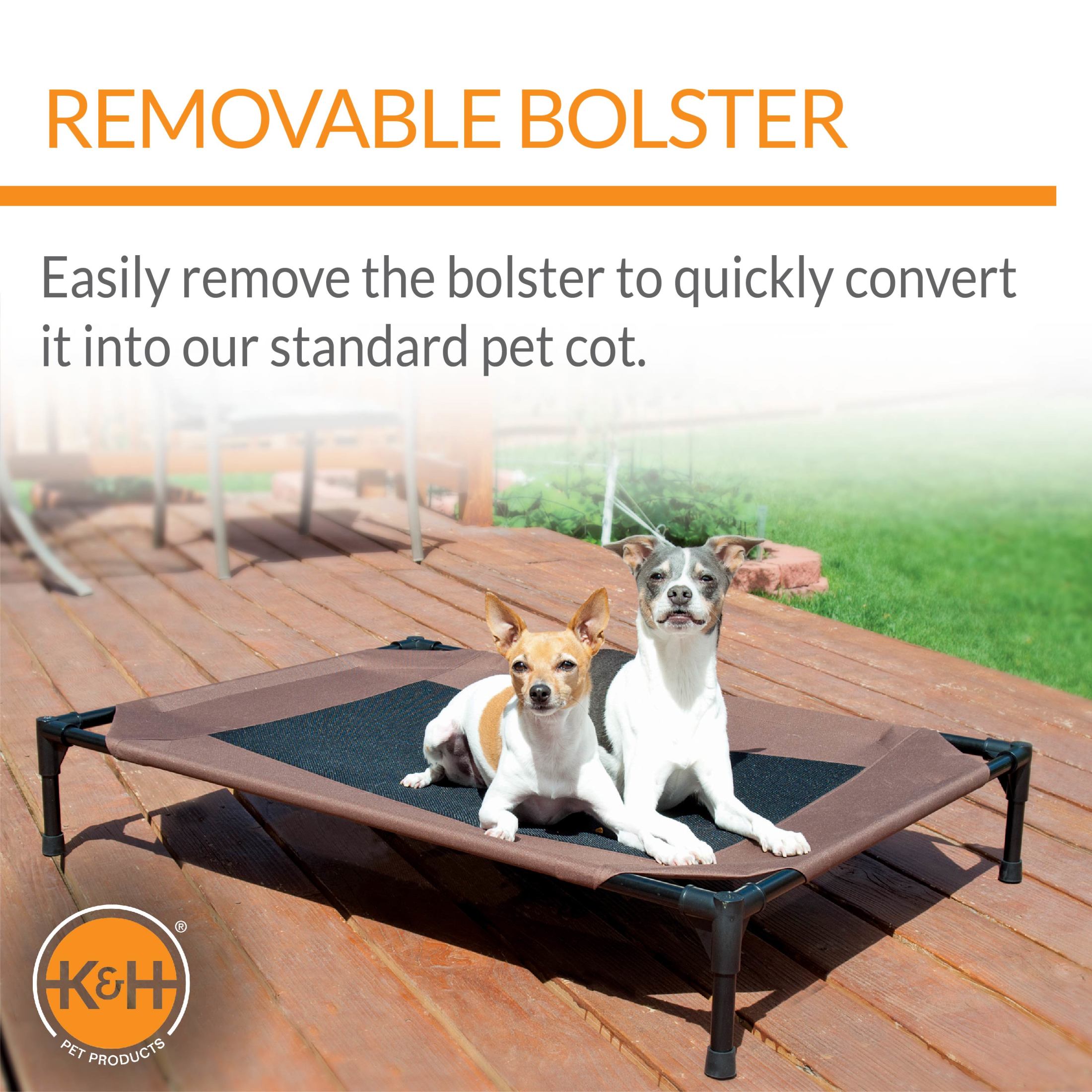 K&H Pet Products Original Bolster Pet Cot, Large photo 4