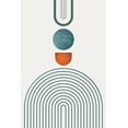 thumbnail image 4 of Urban Epiphany 17x24 Black Modern Wood Framed Wall Art Titled - Minimalist Mid Century Orange Teal 3, 4 of 6