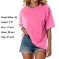 thumbnail image 5 of vigerkar Oversized Vintage t Shirts for Women Short Sleeve Cotton Casual Baggy Tees Trendy Crew Neck Loose Tops 2025 Hot Pink, XXL, 5 of 6