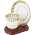 thumbnail image 2 of Bard's Demi-Tasse Walnut MDF Cup and Saucer Stand, 3.5" H x 3.5" W x 4.5" D, Pack of 3, 2 of 4