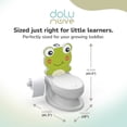 thumbnail image 3 of Dolu Nuve Frog Baby Toddler Potty Chair with Light Sound Toilet Paper Holder White, 3 of 6