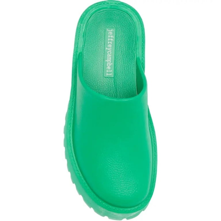 注目ブランド!! ◆JEFFREY CAMPBELL◆JEFFREY CAMPBELL Clogge Jeffrey Campbell Clogge Green Fashion Slip On Slide Chunky