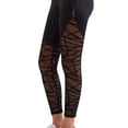 thumbnail image 6 of Fewfanhot Women's High-Waisted Black Mesh Panel Leggings, Stretchy Sheer Workout Pants Stylish Athletic Bottoms for Yoga, Gym & Fashion, 6 of 6