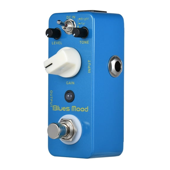 MOOER Blue Mood Blues Style Overdrive Guitar Effect Pedal 2 Modes(Bright/Fat) True Bypass Full Metal Shell