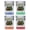 Multicolor (4-Pack), variant on Beech Mountain North Carolina Vintage Design Souvenir 2 oz Square Shot Glass – Orange