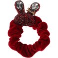thumbnail image 1 of Lindo tocado de conejo para mujer, accesorios brillantes para el cabello, cinta elástica para el cabello grueso, joyería para el cabello para mujer, soporte para pulsera con lazo para el cabello, 1 of 8