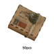thumbnail image 2 of sweethay Caja de dulces de 50 Uds., globo de papel Kraft, Cajas de Regalo Vintage, cadena cuadrada, embalaje , almacenamiento, fiesta, recuerdos Kits de decoración para fiestas Accesorio de tierra, 2 of 6