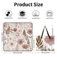 thumbnail image 2 of Pretty Pink Floral Seamless Pattern Picnic Blanket Waterproof Outdoor Beach Blanket Hand-held Pad Suitable for Travel, Camping, Beach, Family Gatherings, 2 of 7