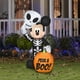 thumbnail image 2 of Decoración inflable de Halloween con forma de esqueleto de Gemmy Mickey Mouse, 2 of 5