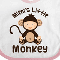 thumbnail image 4 of Inktastic Mimi Little Monkey Grandchild Boys or Girls Baby Bib, 4 of 4