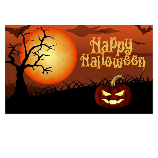 OAVQHLG3B Halloween Banner Halloween Backdrop Halloween Decoration ...