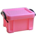 thumbnail image 2 of Mini caja de artículos diversos de escritorio de plástico duradero Caja de organización de objetos pequeños para Rosado Zulema Cajas de bloqueo de almacenamiento mini, 2 of 8