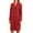 Red, variant on YYDGH Pea Coats For Women Elegant Single Breasted Mid Length Wool Coat Long Sleeve Outwear Overcoat Winter Clothing
