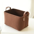 thumbnail image 2 of Venta al por mayor, cesta de almacenamiento de fieltro, cesta de almacenamiento de ropa sucia de fieltro, bolsa de almacenamiento de fieltro para desechos domésticos, 2 of 5