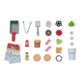 thumbnail image 6 of Teamson Kids Flip & Fry Wooden Burger Shop Playset with 29 Food Accessories, Pretend Play Soda Machine, Fry Station & Storage, 6 of 19