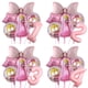 thumbnail image 2 of juego de globos de aluminio de princesa Peach rosa de 32 pulgadas con temática de princesa de dibujos animados para decoraciones de fiesta de cumpleaños de niña, 2 of 5