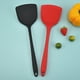 thumbnail image 4 of Wosthever Espátula de cocina con mango largo para cocinar y hornear, volteador de alimentos de silicona, utensilios de cocina manuales Cocina y Comedor Negro, 4 of 6