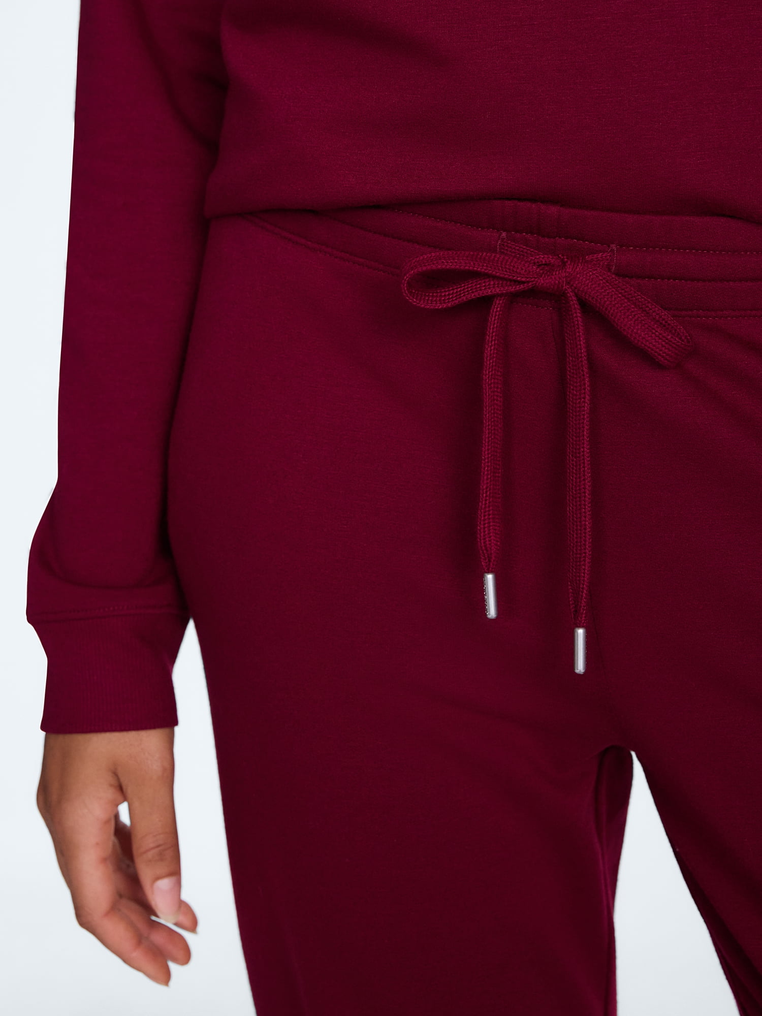Joyspun Women's Fleece Sleep Pull On Jogger, Sizes XS to 3X